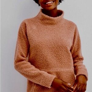 Haven WELL WITHIN Tan Funnel neck  Fleece. New with tags.